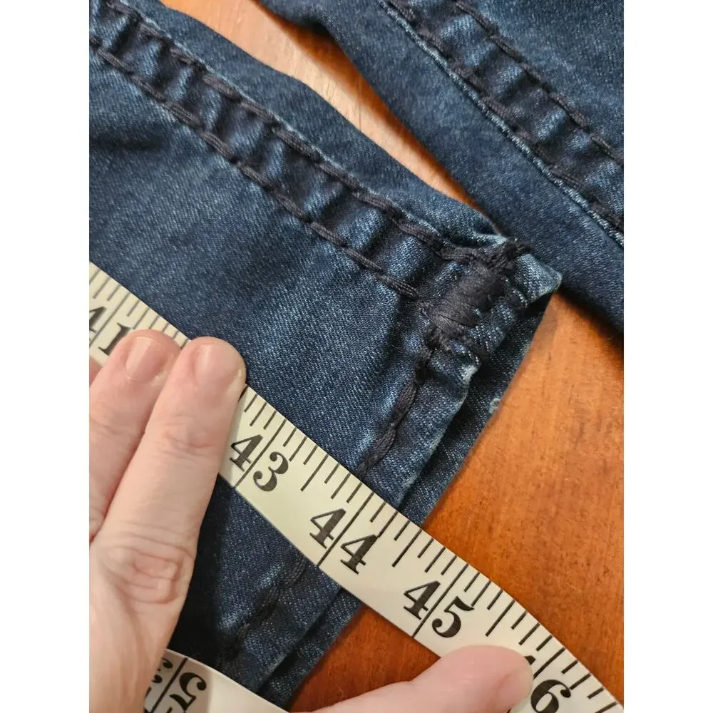True Religion Rocco Relaxed Skinny Jeans Mens 44 Dark Wash Stretch Denim